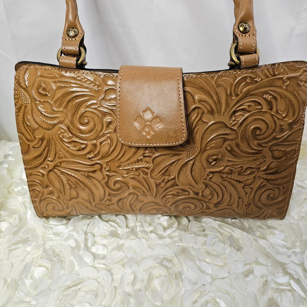 Patricia Nash Rienzo Satchel (Cognac) - Picture 3 of 11